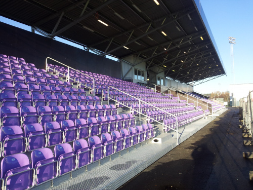 Sittplatsläktare i allsvensk standard åt Jitex BK Läktare Sittplatsläktare allsvensk standard Jitex BK