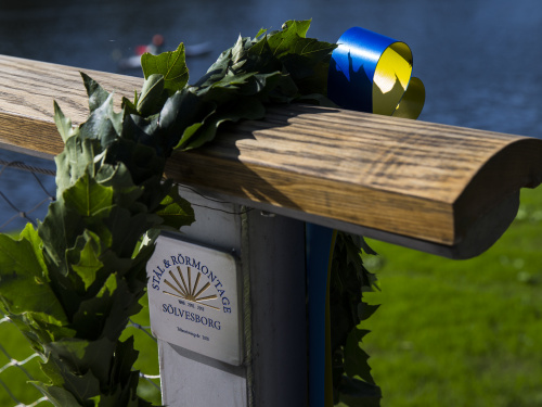 Vid invigningen av Folke Bernadottes Bro i Stockholm Invigning av Folke Bernadottes Bro Stockholm