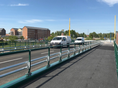 Tillverkning och montage av stål på Skebäcksbron i Örebro. Vägbro Örebro